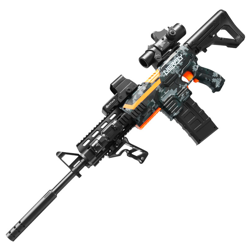 Новинка, детский игрушечный пистолет m416, механический Электрический многократный мягкий мяч для стрельбы, штурмовой пистолет, игрушки для детей