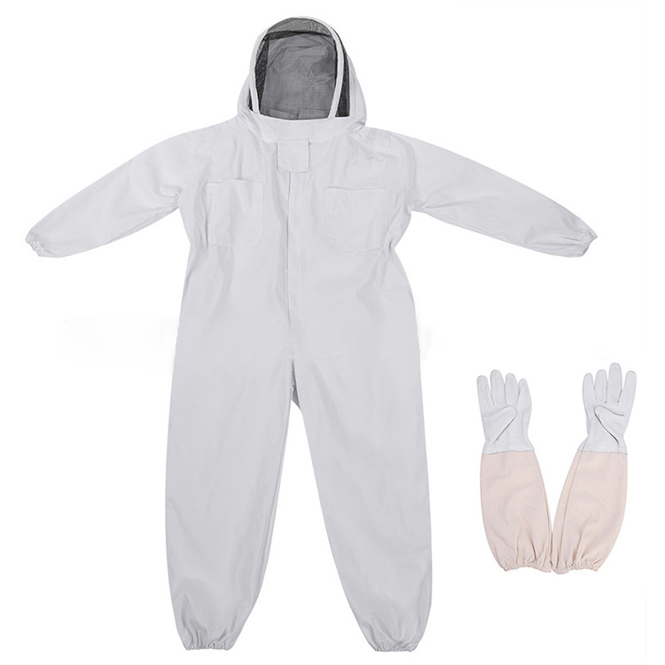 Professional One-piece Beekeeping keeper Suit Outfit Full Protection Bee Overalls Ventilated Beekeeping Suit