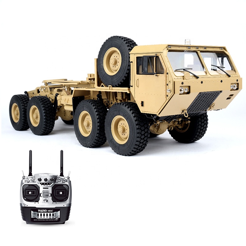 M983 армейский грузовик США 1/12 RC Truck 8x8 HG P802 обновленная версия с батареей 4500 мАч, освещением и звуками
