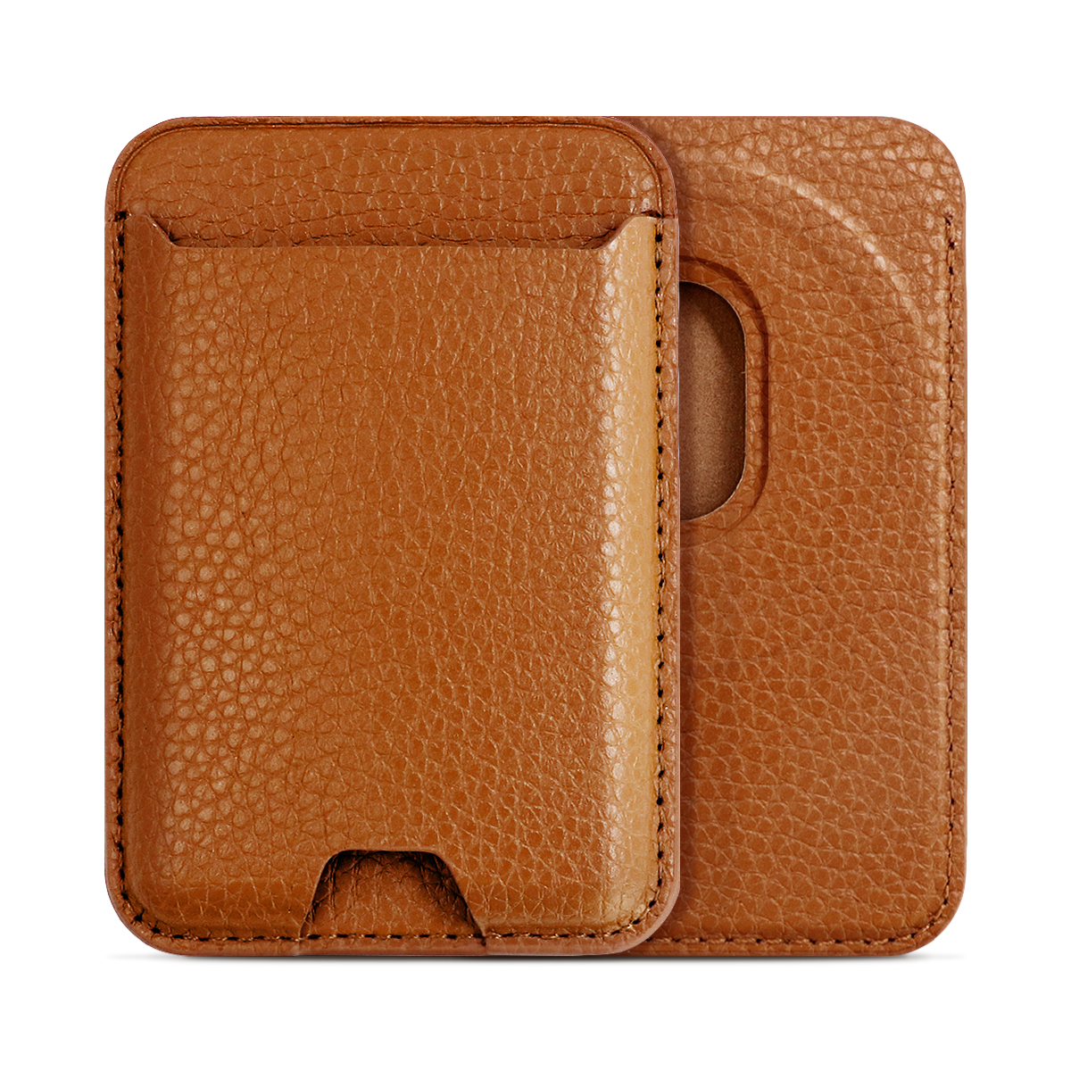 id card wallet credit card holder business rfid blocking pebble grain leather card case