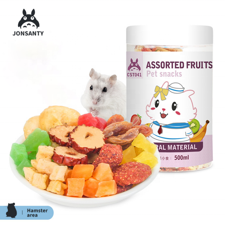Wholesale Pet Food Assorted Dried Fruit Snacks Bird Food Feed Hamster Snacks 220g.