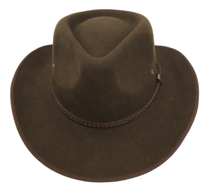 Стильная шляпа из шерсти и фетра akubra