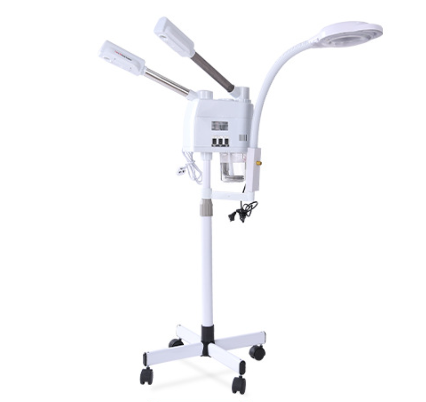 3 In 1 Professional Facial Magnifying Lamp Beauty Salon Use Hot Cold Face Steamer
