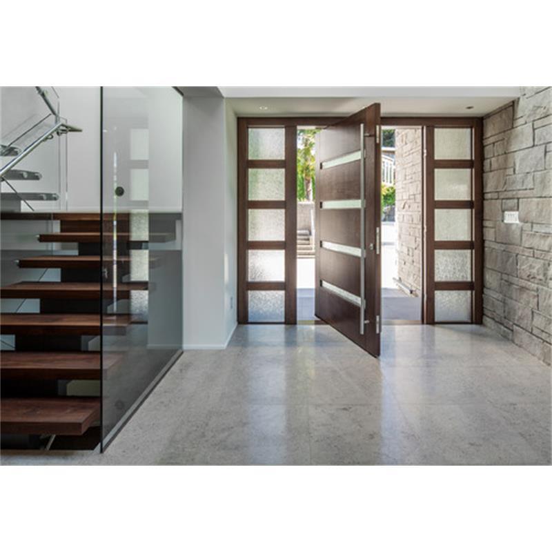 Residential Large Front Main Entry Modern Design Pivot Wood Doors