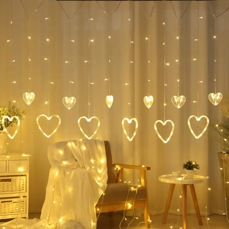 2020 Valentine's Day Led Love Curtain For Holiday Wedding Home Decor String Light