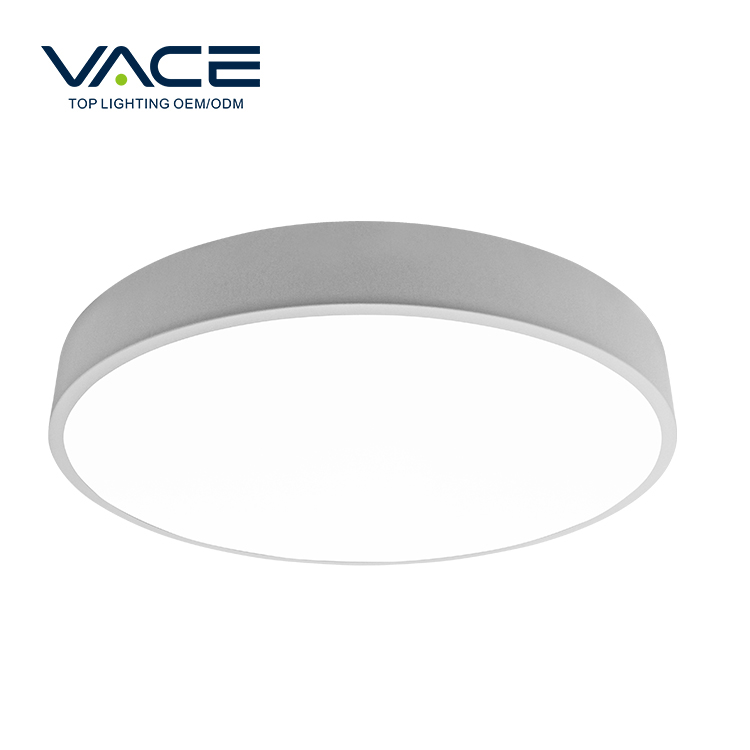 Wrought Iron Paint Frame Acrylic Diffuser IP20 5CM Height 24W Diameter 400X50MM Colorful LED Ceiling Light For Home