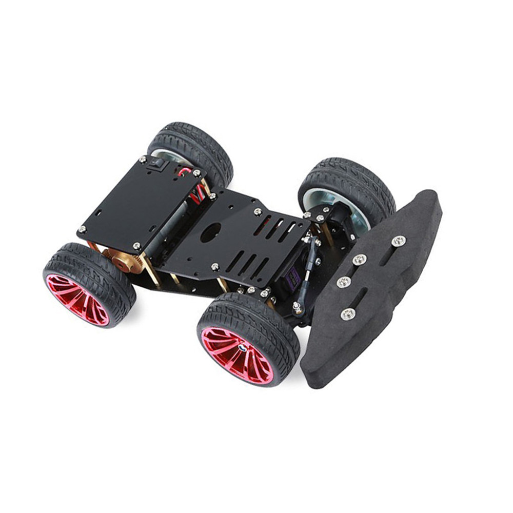 4WD RC умный автомобиль, черное алюминиевое шасси с S3003 металлическим сервоподшипником, комплект для Ardu Robot платформы, DIY комплект Raspberry Pi Robot