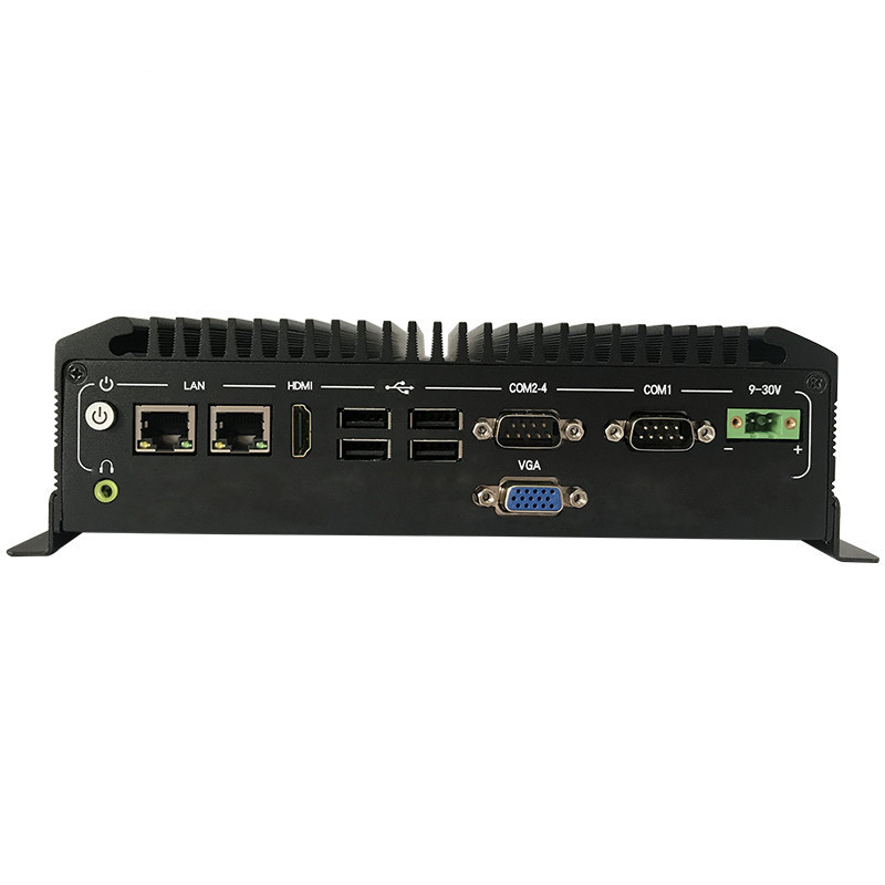 Безвентиляторный промышленный ПК X86 J1900 4 Гб 128 2 * LAN, 4 * дешевый Преобразователь аналоговых сигналов цена тонкий клиент, беспроводная видеокамера с разъемом для Micro шасси