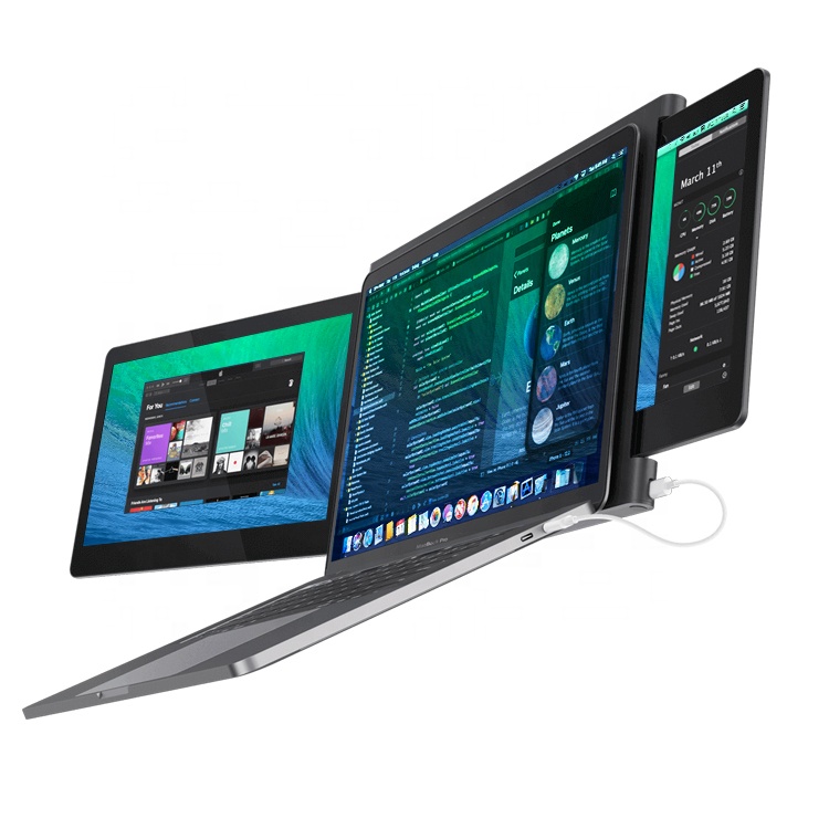 Sibolan 10.1 inch Touch Screen 1080p Dual & Triple Displays Screen Laptop Monitor dual screen laptop moniton