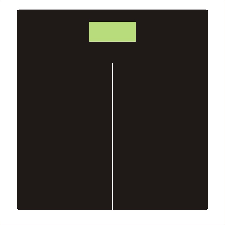Human black bathroom household mini electronic scale
