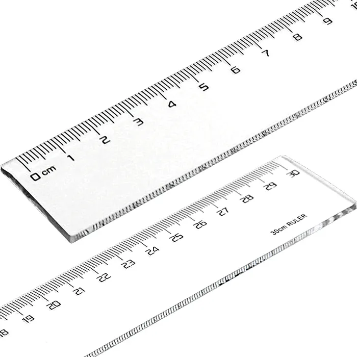 KereLab promotional ruler 20cm 30cm custom logo plastic straight school ruler