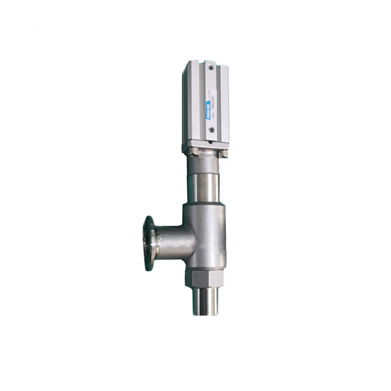 Hot pot bottom filling valve pneumatic stainless steel paste liquid dual feeding mouth