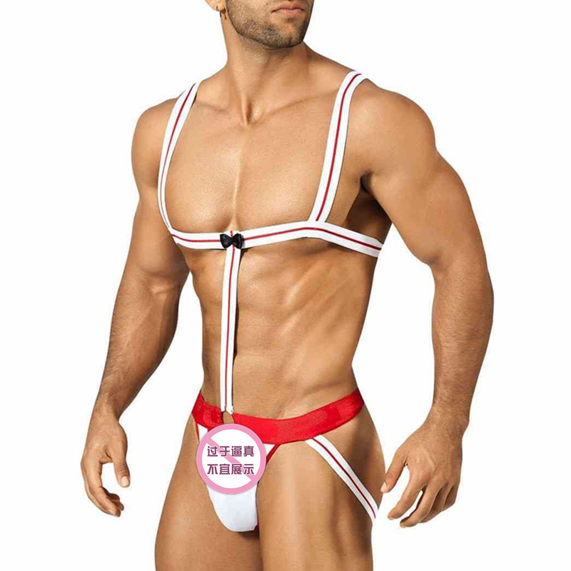 Wish 2021 Wholesale Sling Elastic Pajamas Men's Three-point Thong Briefs Men's Sexy Underwear Men's Sexy Lingerie