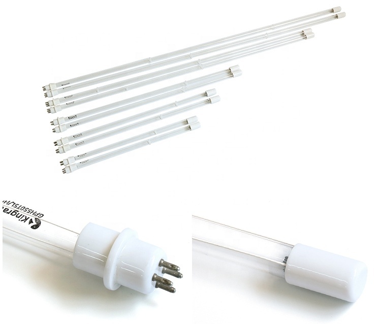 Hight Output Quartz Tube 254MM 185NM Lamp For Water And Air Purifier