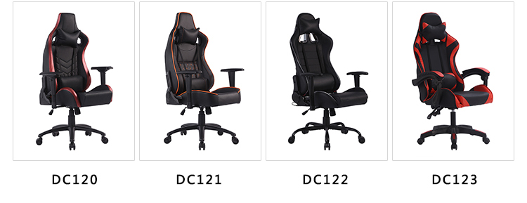 Free Sample Racing Office Private Label Massage Led Pink Massage Steel Leg Armrest Gaming Chair For Women Gaming Chair