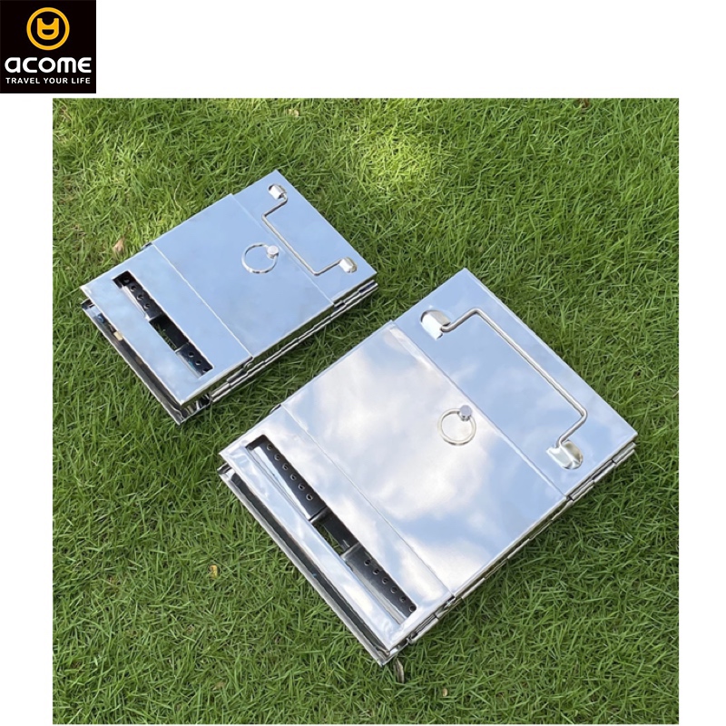 ACOME high quality lightweight portable bbq smoker wood burning charcoal outdoor camping grill tent stove