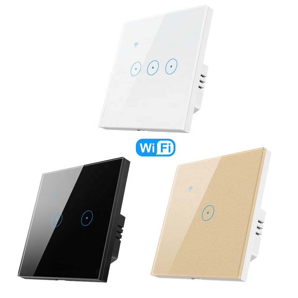 2 gang 1 way smart home light switch wireless 220v no neutral smart switch