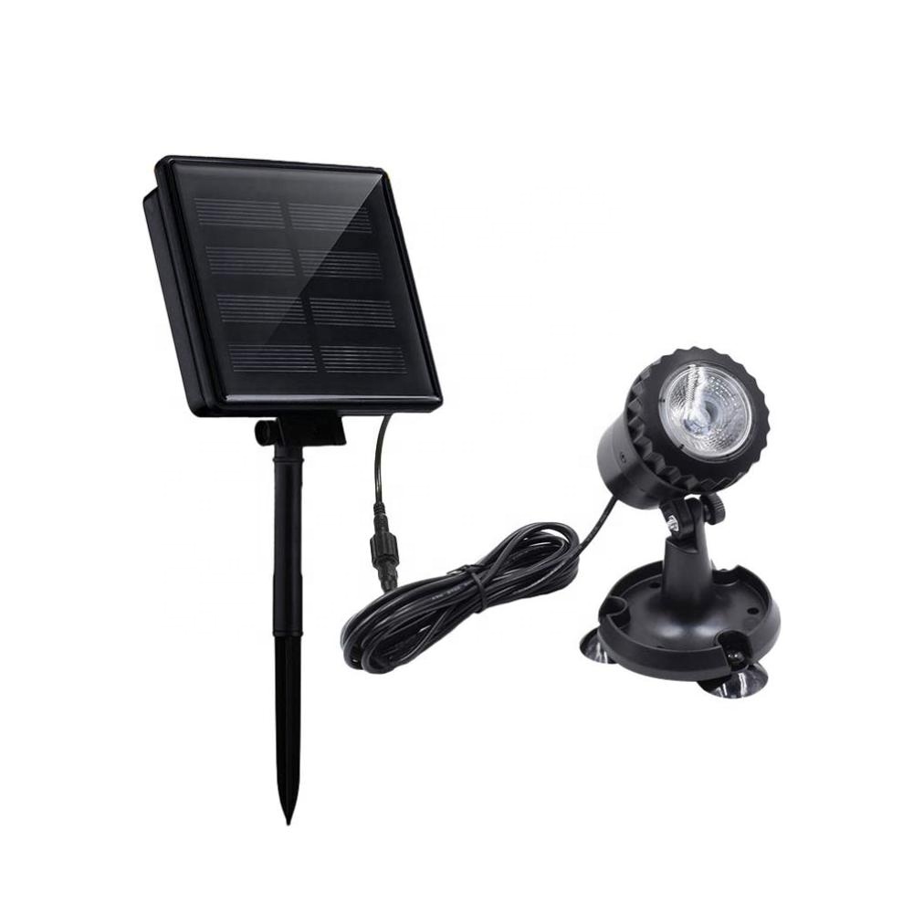 Solar LED Light Underwater Light Warm White Flood Light for Outdoor Pool Pond Garden Yard Lawn