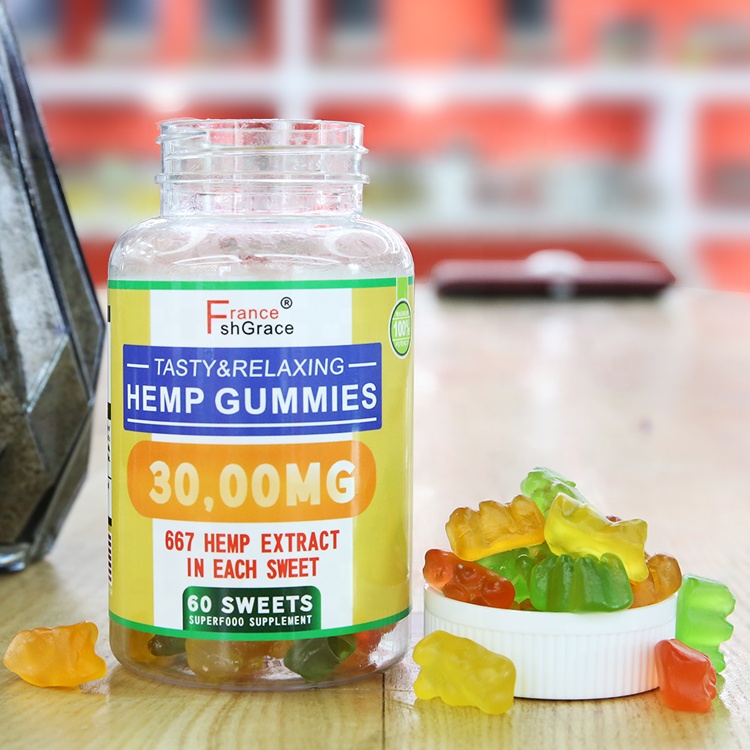 Hemp Gummies for Pain and Anxiety---Premium Hemp Gummy for Headache, Better Sleep, Calm, Stress and Inflammation Relief