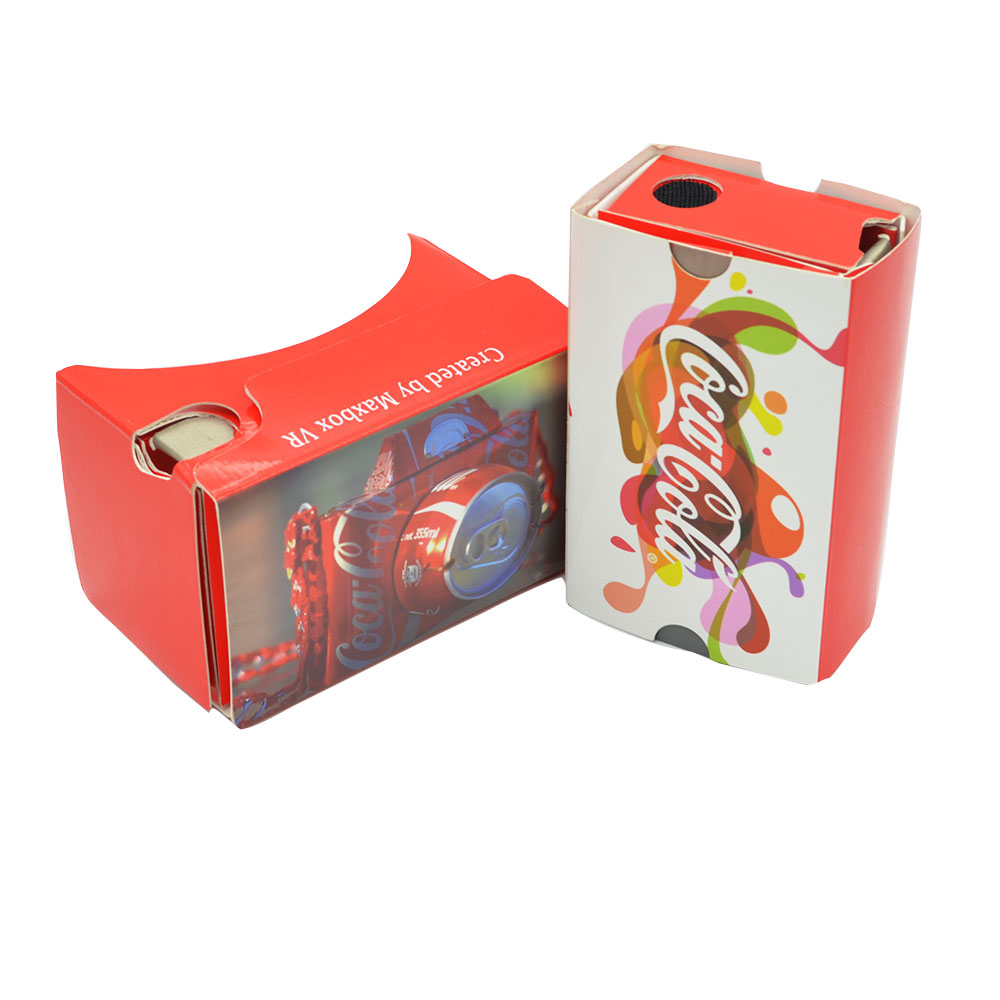 Оригинальный google cardboard версия 2 полного цвета высокого качества с принтом «Очки виртуальной реальности для 4,5 до 6 дюймов очки виртуальной реальности VR картон