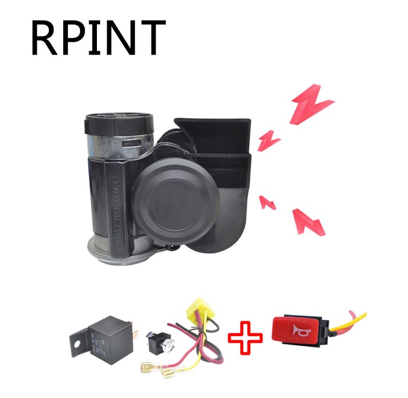 RPINT мотоцикл рог свисток высокий и низкий электрический рог водонепроницаемый 12V рог электрический автомобиль аксессуары