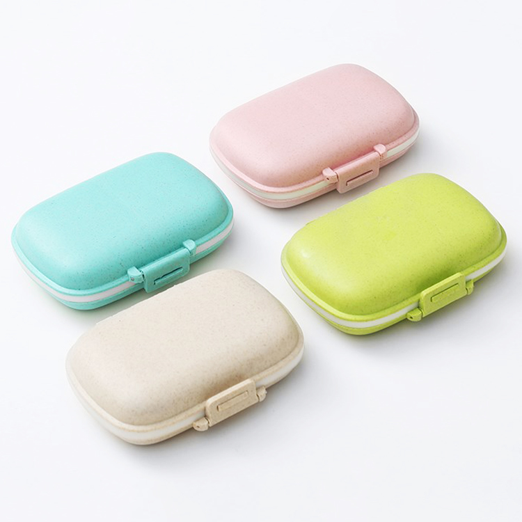 Daily и Weekly Pill Organizer, Custom Logo Pill Box, Medicine Organizer, Wheat Straw Pillbox, 3 Times Per Day