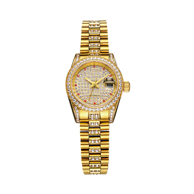 Handmade Custom Pass Diamond Tester Moissanite Diamond Inlay Hip Hop Jewelry Modification Iced Luxury Watch