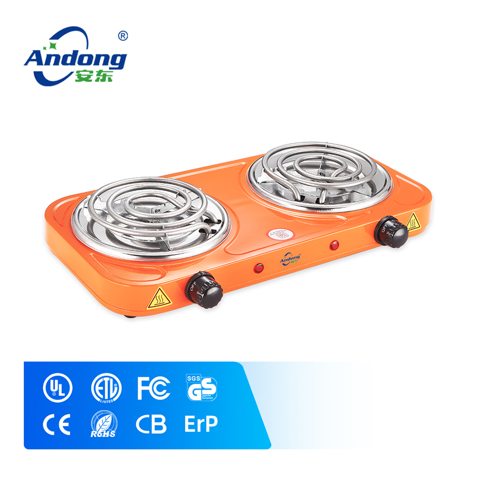 Andong household gas 2 burner stove electric cooking plate with thermal fuse