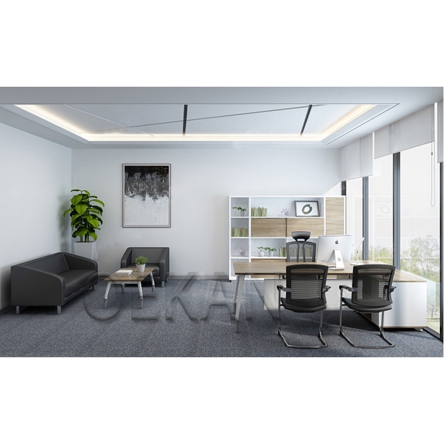 Hospital Furniture Office Dean Table and chair with Cabinet Medical President Office Desk and Chairs