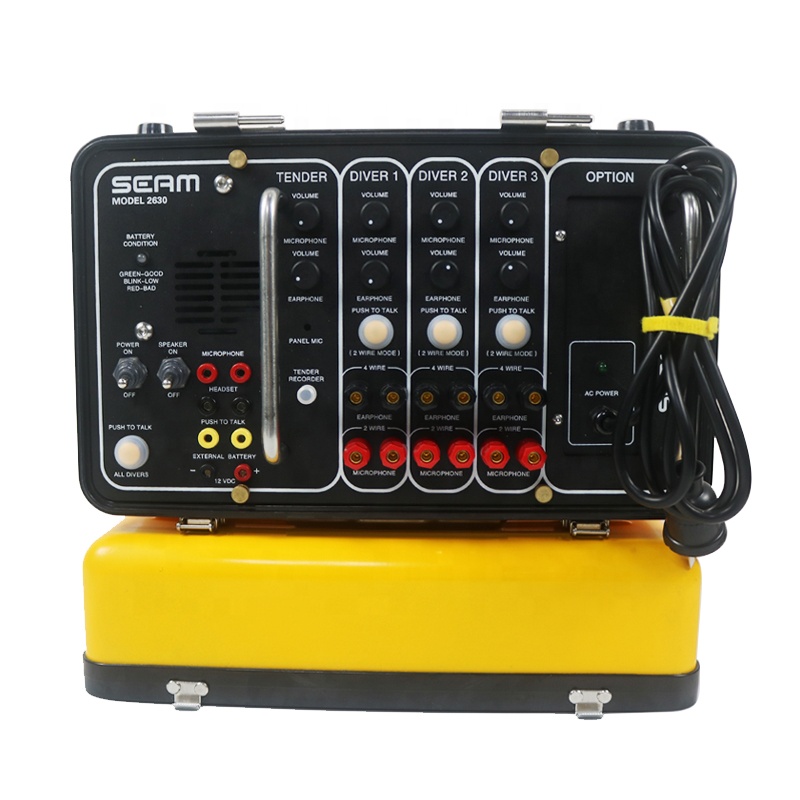 Underwater Communication Box Radio Equipment Three Divers Diving Communicator