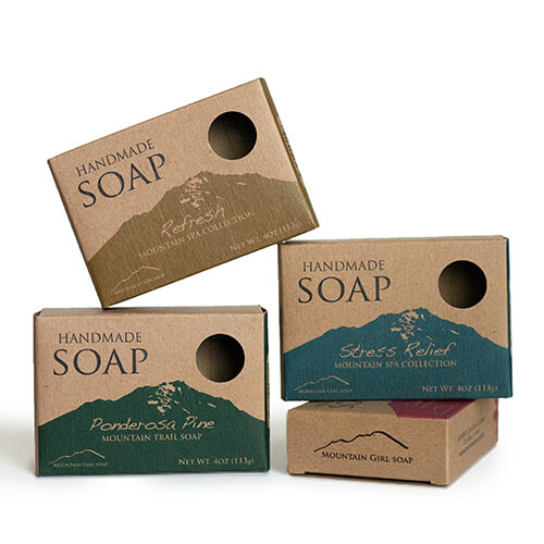 Manufacturer Design Custom Printed Logo Soap Box Kraft Packaging Paper Box For Brand New Company