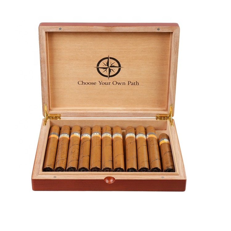 OEM Custom Design Solid Wood Storage Packaging wooden Cigar box Solid Wood