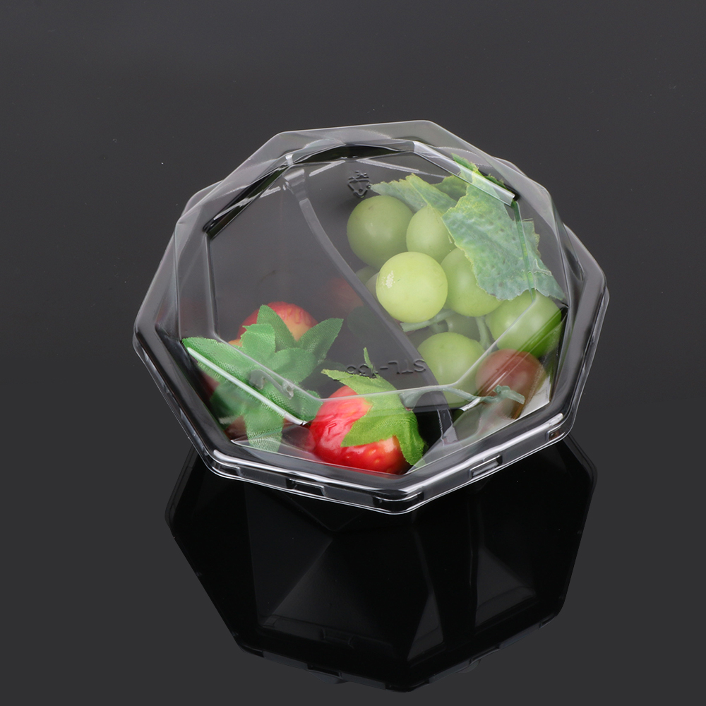 Секционный лоток с крышкой для небольших креветок для закусок, суши, вечеринок