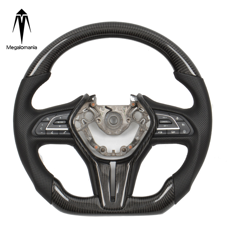 For Infiniti Q50 Q50L Q60 Q30 QX30 Custom Alcantar carbon fiber steering wheel racing wheel convertible