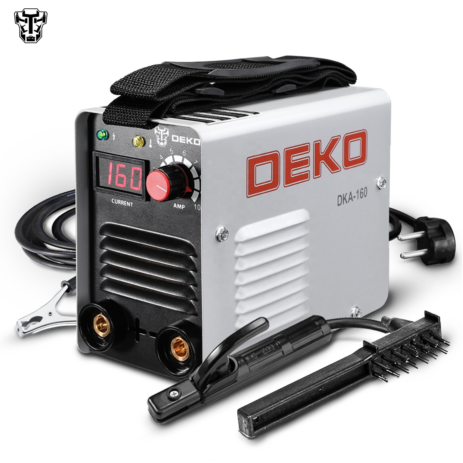 DEKO DKA-160G DC инверторный дуговой сварочный аппарат 220V IGBT MMA Сварочное оборудование 160 Amp для домашнего начинающего легкий эффективный