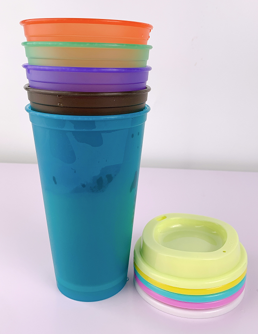 2021 Hot Sale New Color Cups BAP Free 16/24OZ Coffee Cup for Hot Water Color Change