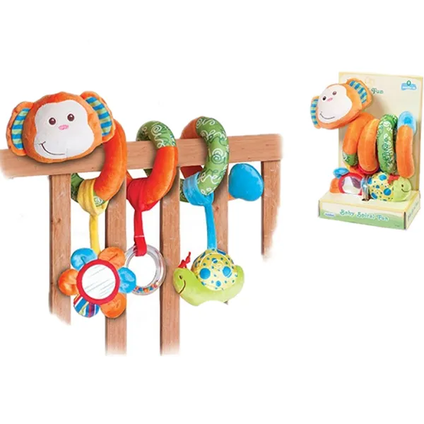 New Educational funny cute stuffed soft plush baby bed crib hanging toy