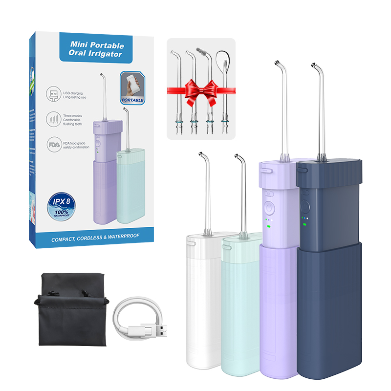 Travel active oral care foldable Handle Rechargeable Water Jet Toothpick Dental Flosser