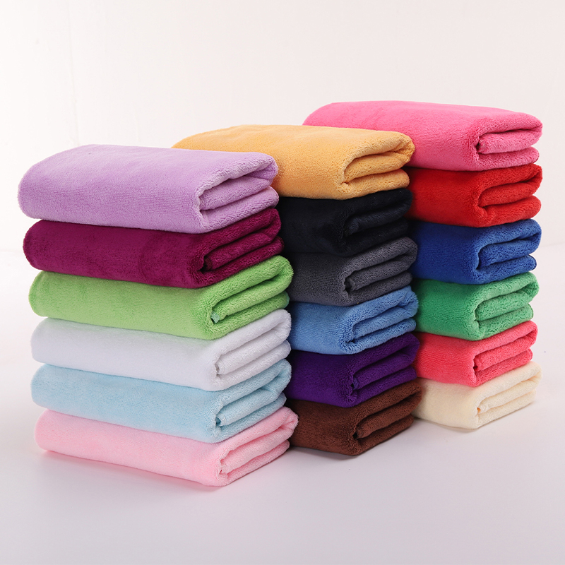 Customized Size Logo 70X140CM 35X75CM swimming Hotel Spa hand face hotel toalla serviette Microfiber towles bath towel sets