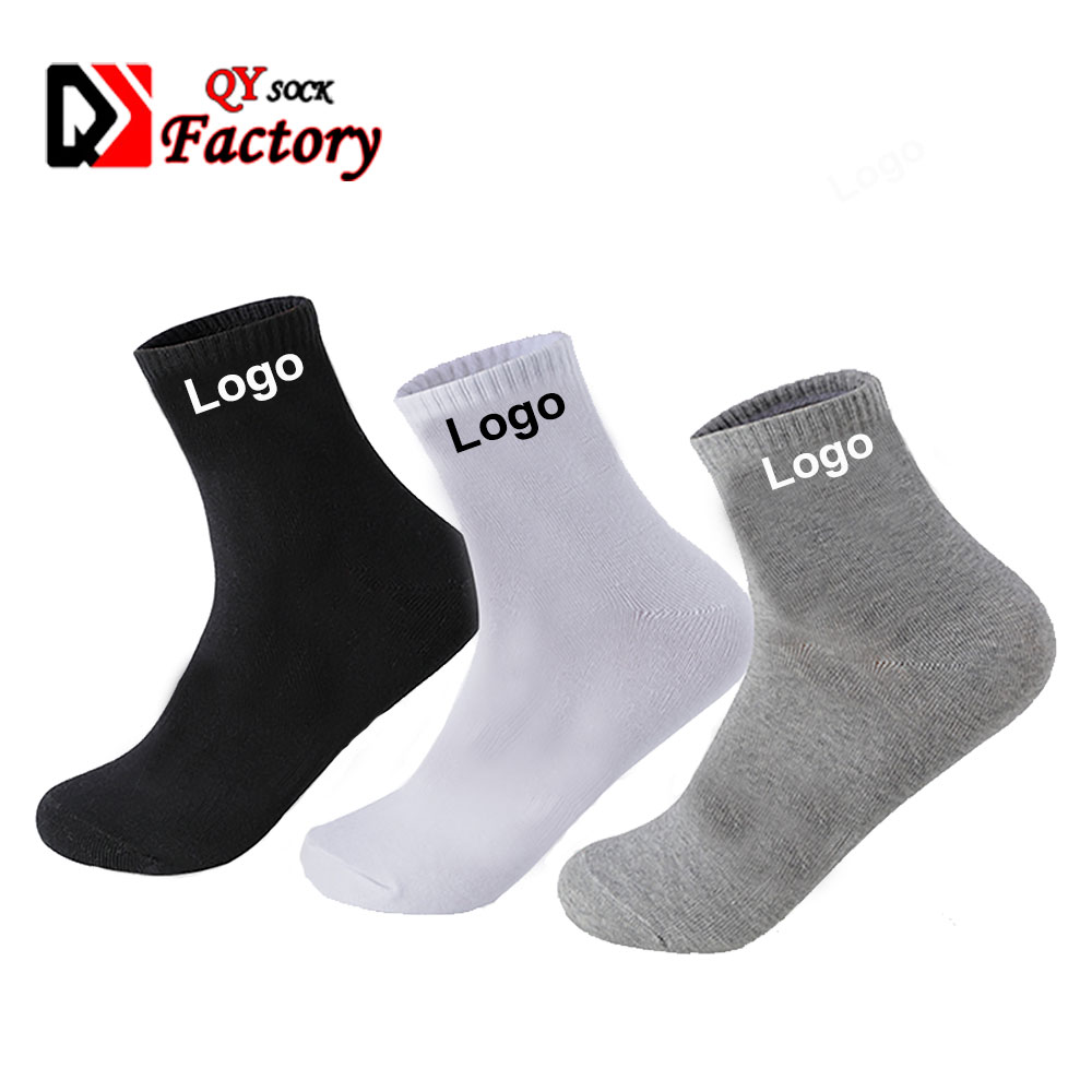 Wholesale black white grey low cut no show cotton ankle socks men socks