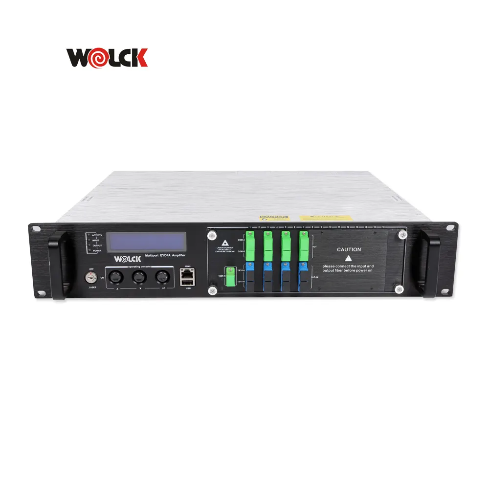 Wolck DBC 23db 22db 19db 4/8/16/32/64 Ports 1550nm EDFA with WDM
