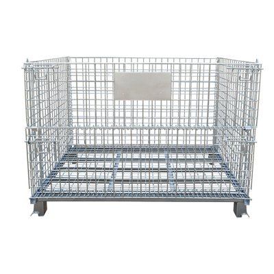 Warehouse storage cage express sorting basket iron frame logistics trolley turnover box
