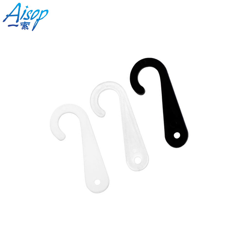 White high quality plastic hook for hanging towel display
