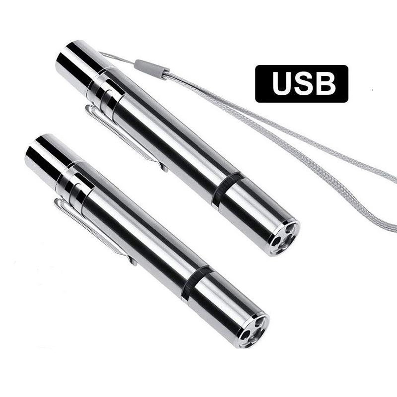 USB перезаряжаемая светодиодная интерактивная игрушка для домашних животных, лазерная указка для кошек с узором и УФ-защитой