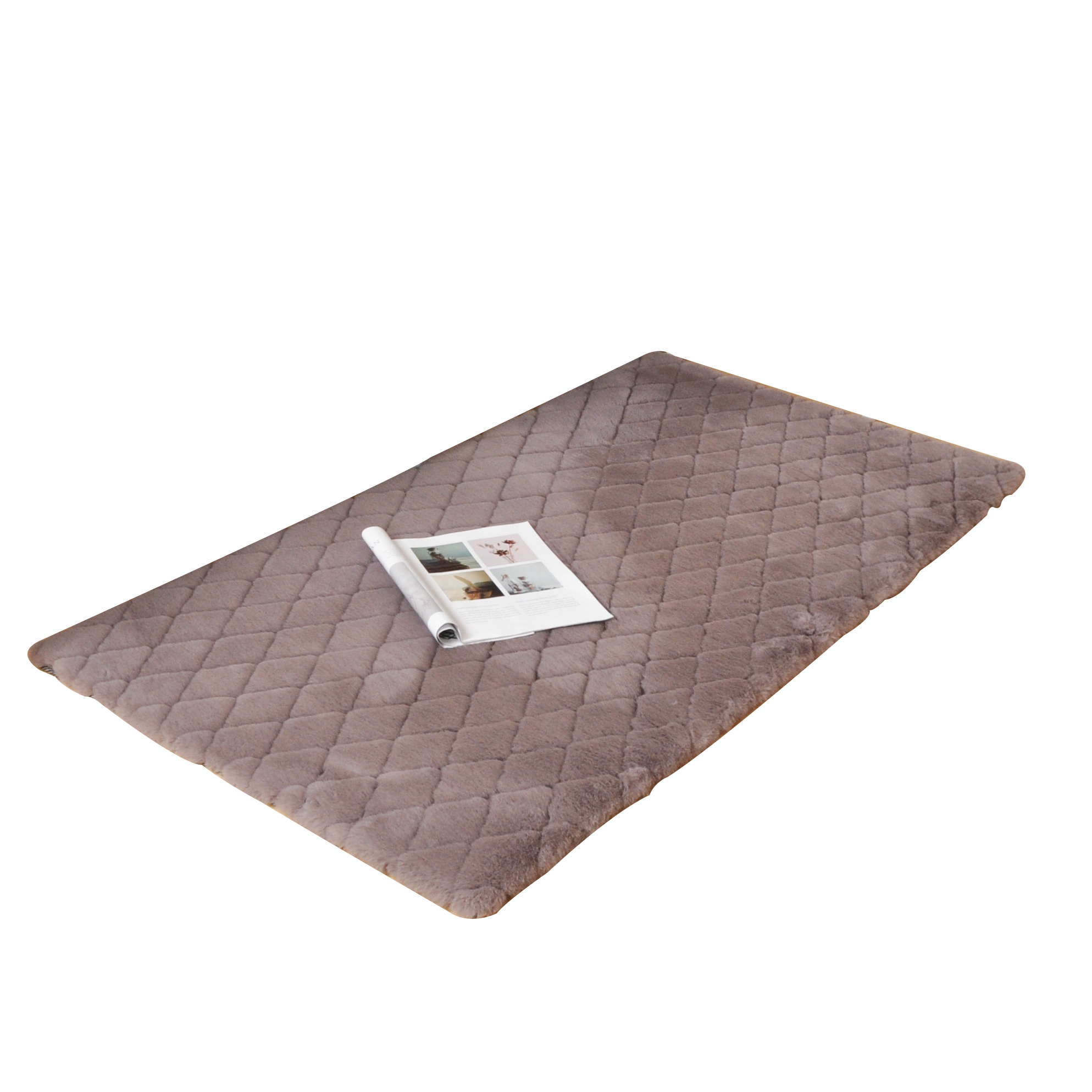 Large luxury floor felt back super soft shaggy rabbit faux fur rug carpet