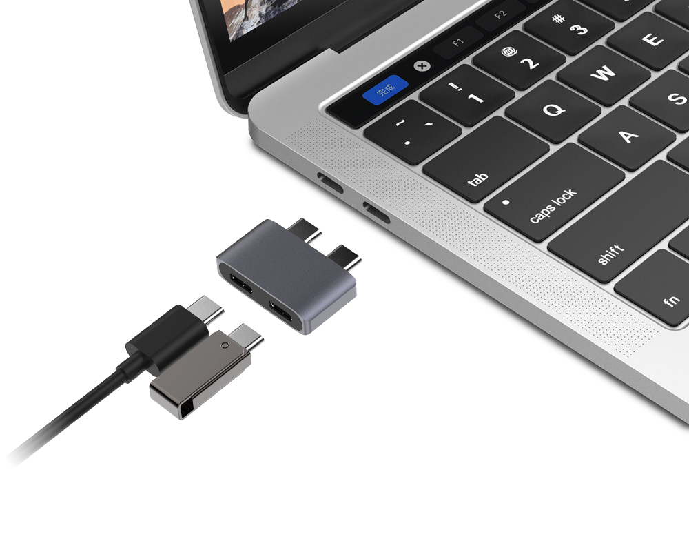 Usb-концентратор 3,0 алюминиевый женский порт для устройств MacBook Type-C
