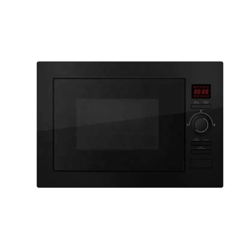 Black Tempered Glass Electric Microwave Home Kitchen 25L Smart Built-in Microwave Oven With Grill