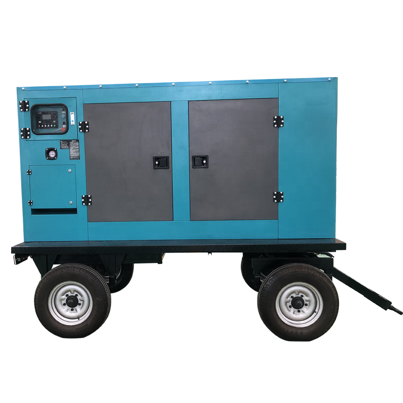 Easy move trailer generator 200 kva 150kw silent trailer diesel generator with wheels