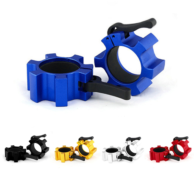 Weight Lifting Bar Gym Fitness Barbell Buckle Aluminum Alloy Barbell Collar Lock Clip Clamp