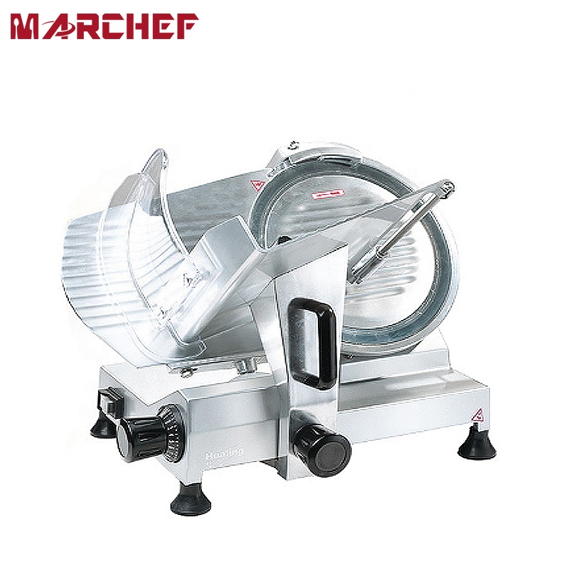 High quality CE certificated stainless steel counter top electric 250 mm professional commercial meat slicer